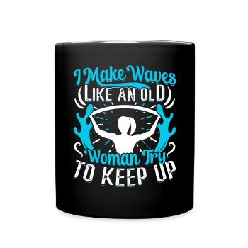 Aerobic Exercise Designs - Tasse einfarbig - Schwarz - Vorne