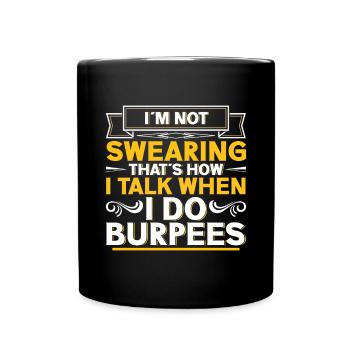 Burpees Exercices Entraînement - Mug uni - noir - Devant
