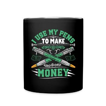 Pen Turning Kit - Full Colour Mug - black - Front