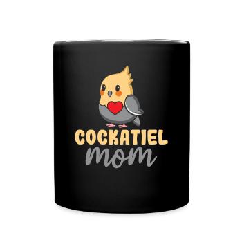 Cockatiel Mom - Amoureux des oiseaux cockatiel - Mug uni - noir - Devant