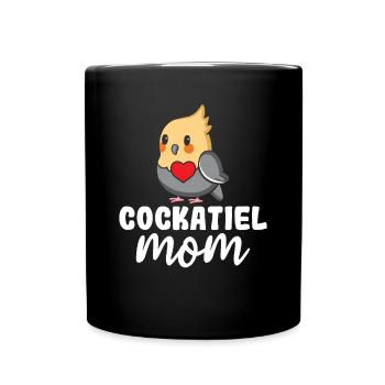Cockatiel Mom - Amoureux des oiseaux cockatiel - Mug uni - noir - Devant