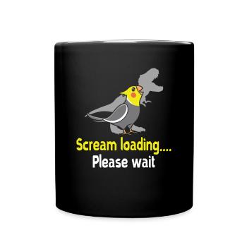 Je suis un peu un gros Tiel - cockatiel - Mug uni - noir - Devant