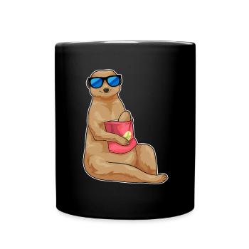 Meerkat Shopping Bag - Full Colour Mug - black - Front