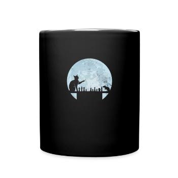 Schach - Tasse einfarbig - Schwarz - Vorne