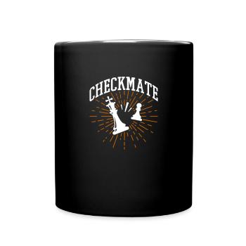 Chess Chess Board Checkmate Chess Player - Full Colour Mug - black - Front