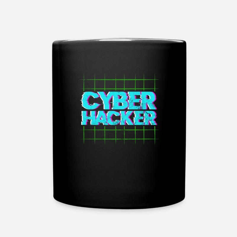 Hacker - Tasse einfarbig - Schwarz