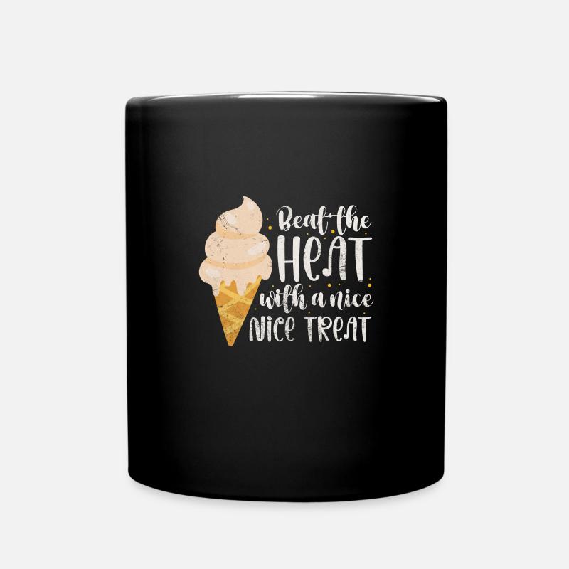 Eiscreme - Tasse einfarbig - Schwarz