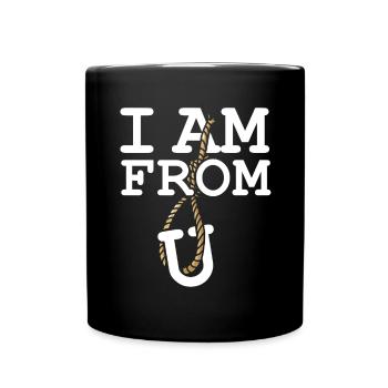 Je viens d’Europe U Rope Europe Sarcasme ironique - Mug uni - noir - Devant