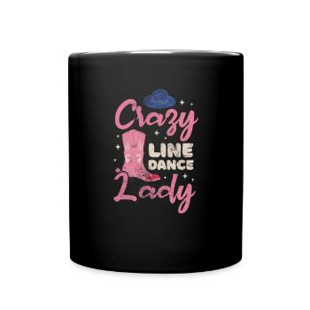 Linedance - Tasse einfarbig - Schwarz - Vorne