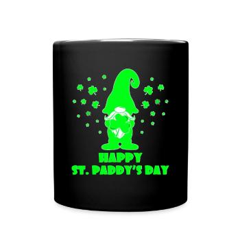 St Paddy’s Day St Patricks Day Gnome Irish - Mug uni - noir - Devant