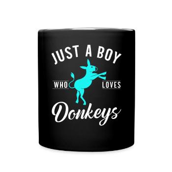 Cadeaux d’amoureux de l’âne - Mug uni - noir - Devant