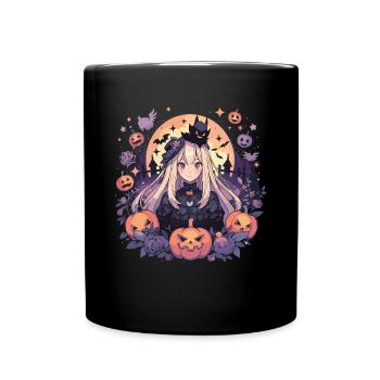 Hexe Helloween Hexen Outfit Hexen - Tasse einfarbig - Schwarz - Vorne