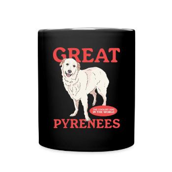 Chien de montagne des Pyrénées Chien de Montagne Chien Cadeau Propriétaire - Mug uni - noir - Devant