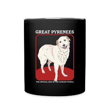 Chien de montagne des Pyrénées | Cadeau du propriétaire de chien - Mug uni - noir - Devant