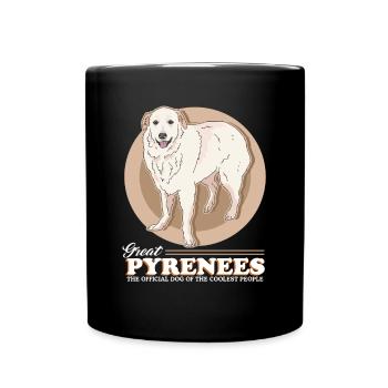 Chien de montagne des Pyrénées Propriétaire de chien Cadeau pour chien - Mug uni - noir - Devant