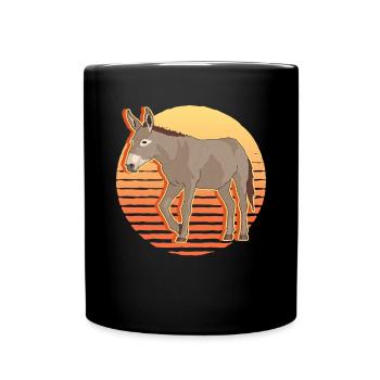 Donkey Donkey Donkey Owner Donkey Lover Gift - Full Colour Mug - black - Front