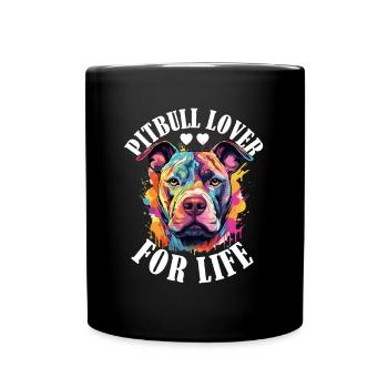 Pitbull Pittie - Pitbull Lover for Life Dog - Mug uni - noir - Devant