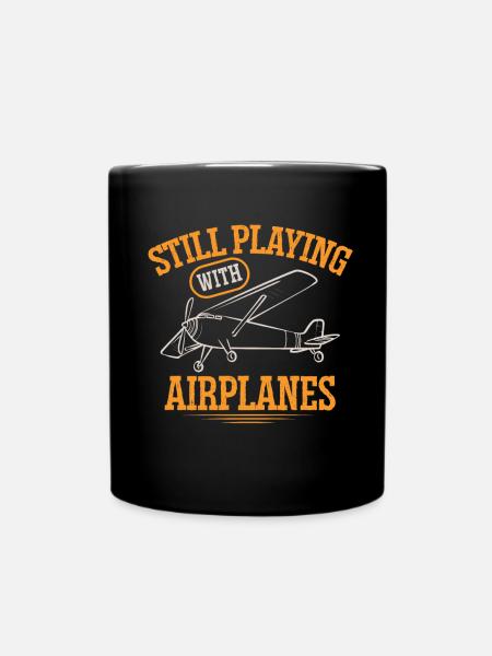 Ferngesteuertes Flugzeug Modellflugzeug - Tasse einfarbig - Schwarz