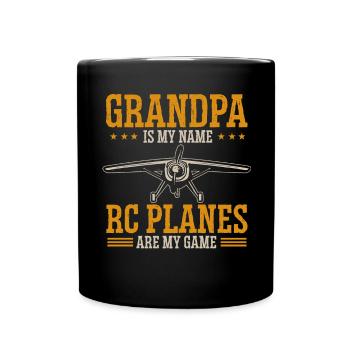 Ferngesteuertes Flugzeug Modellflugzeug - Tasse einfarbig - Schwarz - Vorne