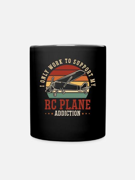 Ferngesteuertes Flugzeug Modellflugzeug - Tasse einfarbig - Schwarz