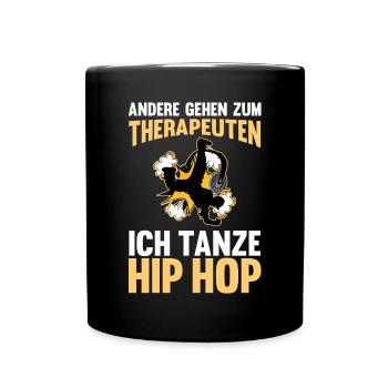 Hip Hop Tänzer - Tasse einfarbig - Schwarz - Vorne