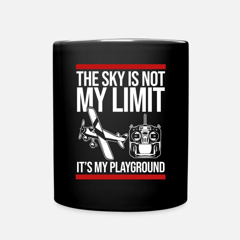 Modèle d’avion télécommandé - Mug uni - noir