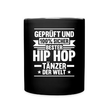 Hip Hop Tänzer - Tasse einfarbig - Schwarz - Vorne