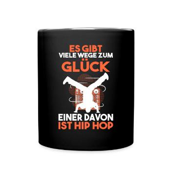 Hip Hop Tänzer - Tasse einfarbig - Schwarz - Vorne