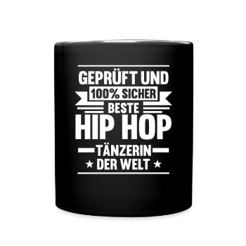 Hip Hop Tänzer - Tasse einfarbig - Schwarz - Vorne