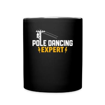 Pole Dancing Expert - Electrician - Full Colour Mug - black - Front