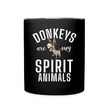 Cadeaux d’amoureux de l’âne - Mug uni - noir - Devant
