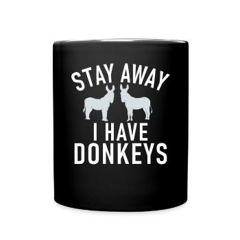 Cadeaux d’amoureux de l’âne - Mug uni - noir - Devant