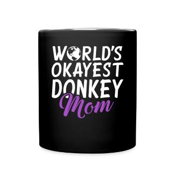 Donkey Lover Gifts - Tasse einfarbig - Schwarz - Vorne