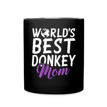 Cadeaux d’amoureux de l’âne - Mug uni - noir - Devant