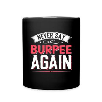 Burpees Exercices Entraînement - Mug uni - noir - Devant