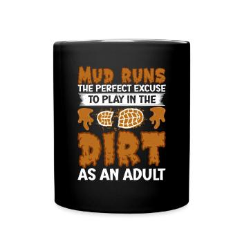 Perfect funny Race - Tasse einfarbig - Schwarz - Vorne