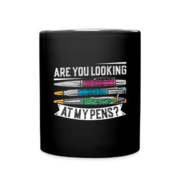 Pen Turning Kit - Full Colour Mug - black - Front