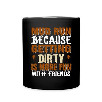 Perfect funny Race - Tasse einfarbig - Schwarz - Vorne