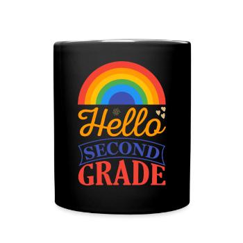 Zweite Klasse Rainbow Girls Jungen Lehrerteam 2. - Tasse einfarbig - Schwarz - Vorne