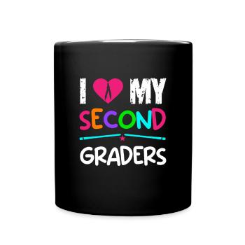 Zweite Klasse Rainbow Girls Jungen Lehrerteam 2. - Tasse einfarbig - Schwarz - Vorne