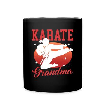 Karate Granny Martial Arts Martial Arts Gift - Full Colour Mug - black - Front