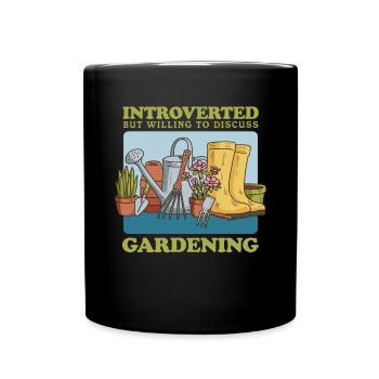 Garden, hobby gardener, gardening, gardener, gift - Full Colour Mug - black - Front