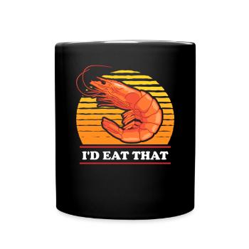 Crabe Crevettes Crabe Crabe Lover Cadeau - Mug uni - noir - Devant