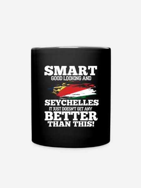 Seychellen - Tasse einfarbig - Schwarz