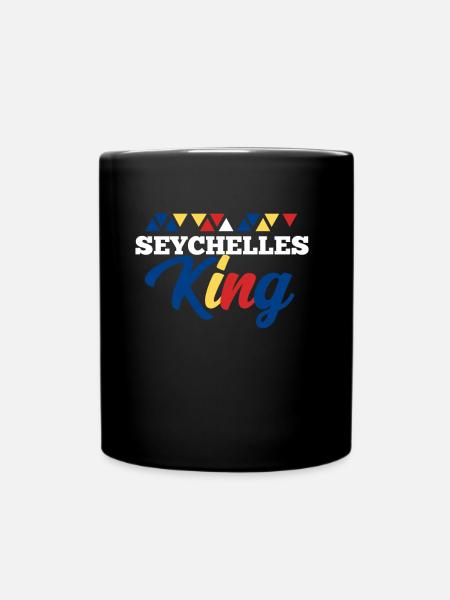 Seychellen - Tasse einfarbig - Schwarz
