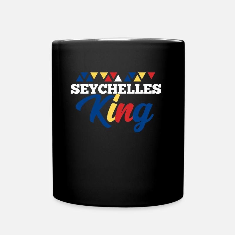 Seychellen - Tasse einfarbig - Schwarz