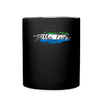 Sierra Leone - Tasse einfarbig - Schwarz - Vorne