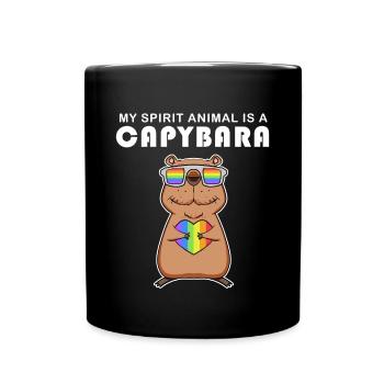 Capybara Wasserschwein Capybaras - Mug uni - noir - Devant