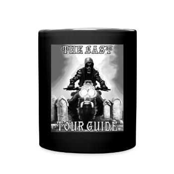 MOTORCYCLE DEATH THE LAST TOUR GUIDE - Full Colour Mug - black - Front