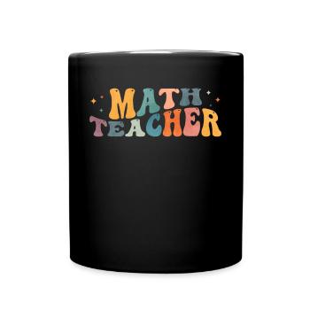 Groovy Math Professeur de mathématiques Mathématicien - Mug uni - noir - Devant